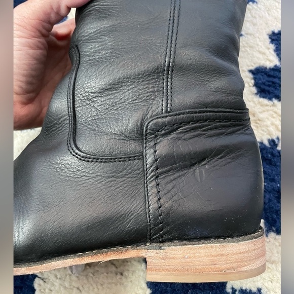 Frye Paige Cuff Tall Riding Boots | Black | Size 8.5 - Picture 6 of 16